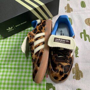 NWT Wales Bonner Samba Pony Leo Low-Top Sneakers